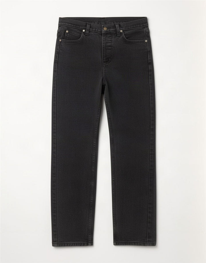 Jeans dritti da donna Lee W29 L34 cotone nero