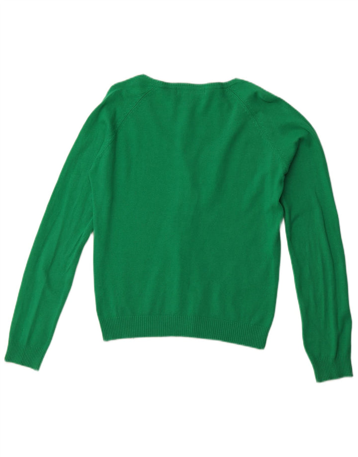 Maglione Cardigan da Donna ZARA UK 18 XL Cotone Verde