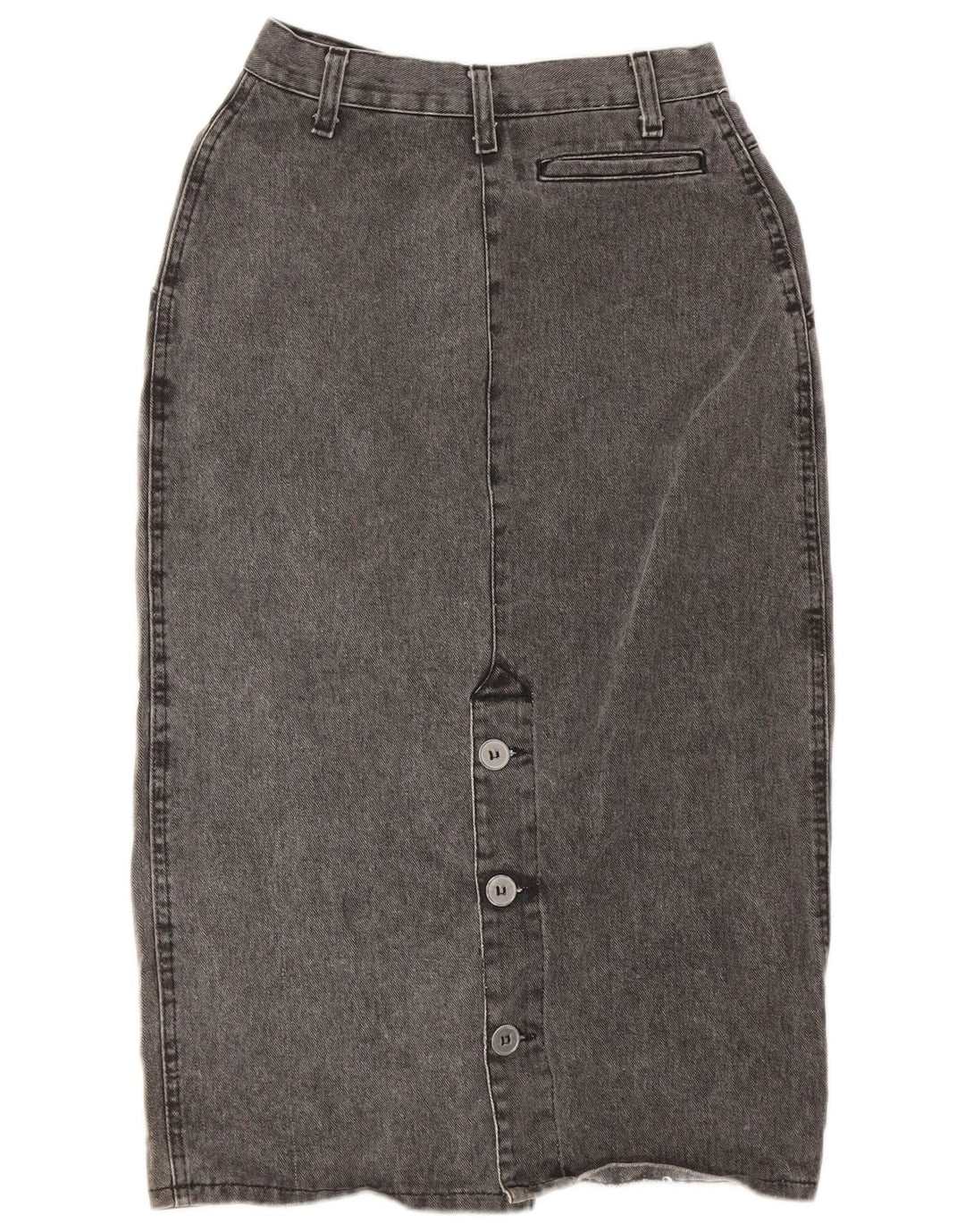 Gonna di jeans da donna VINTAGE W26 piccola in cotone grigio