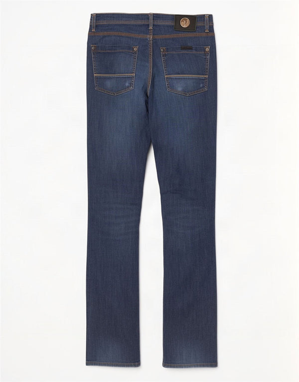 Jeans Dritti Donna Trussardi W30 L32 Blu Navy Cotone