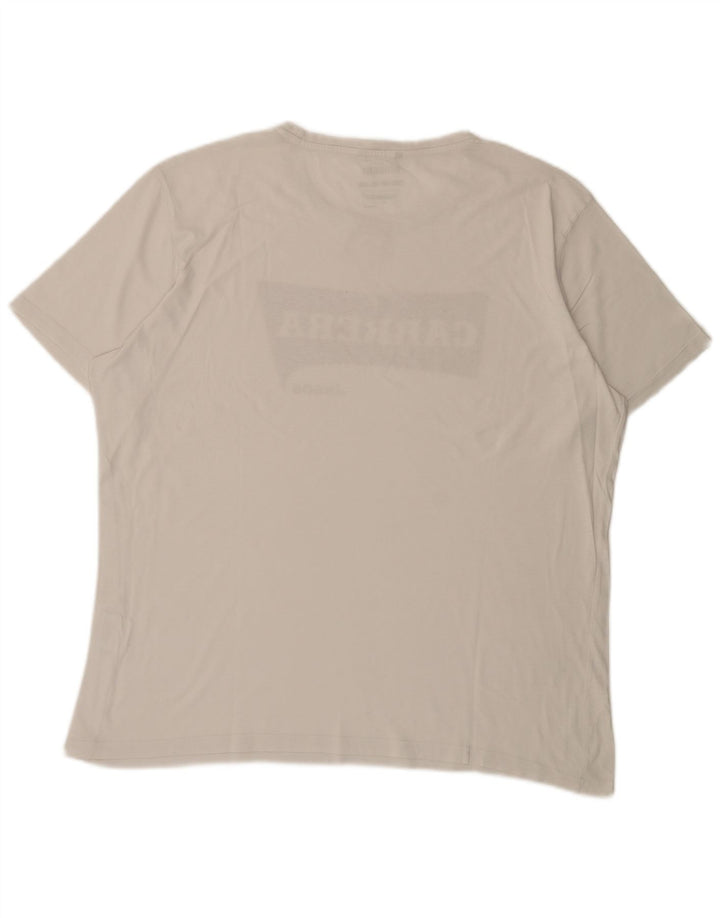 T-shirt grafica da uomo Carrera Top 2XL cotone bianco