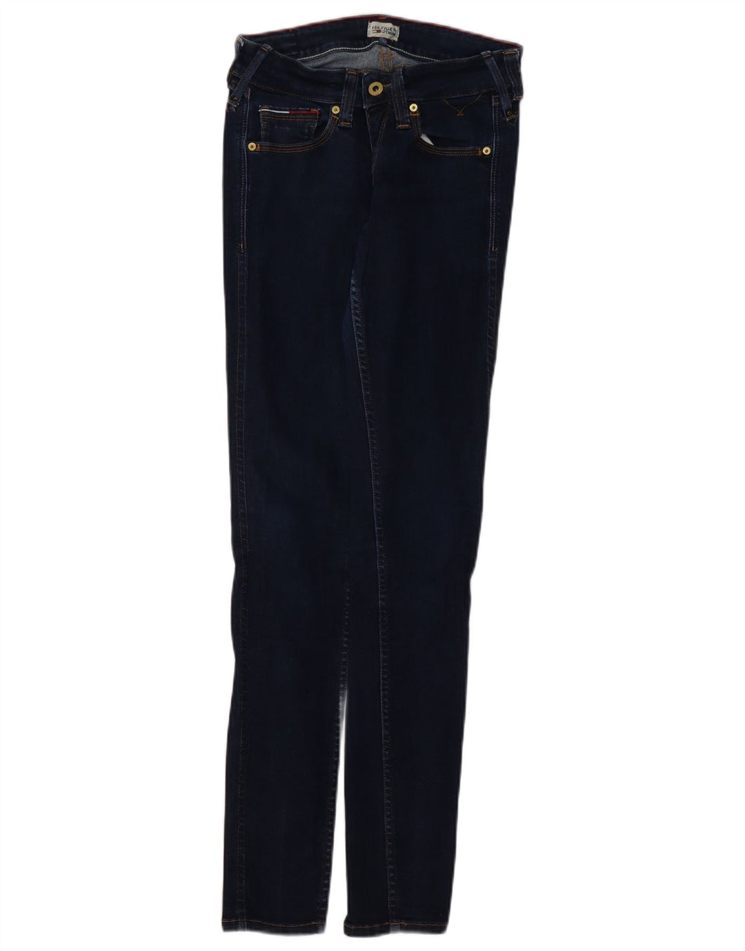 TOMMY HILFIGER Jeans skinny da donna W27 L32 cotone blu navy