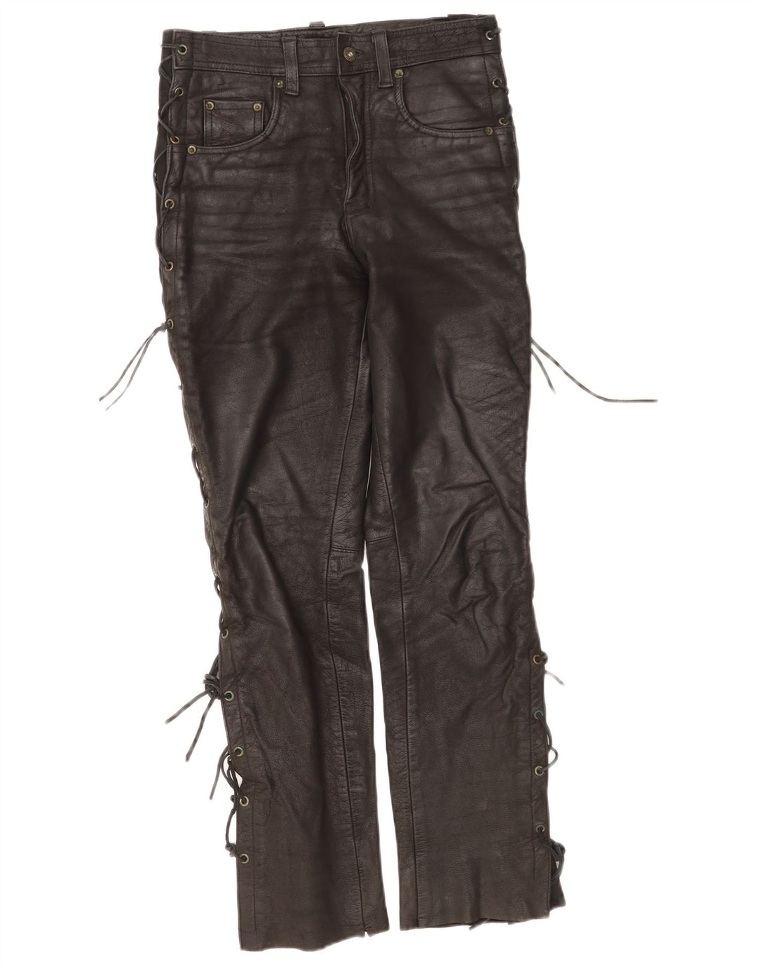 Modeka Womens Leather Trousers W28 L30 Black Leather
