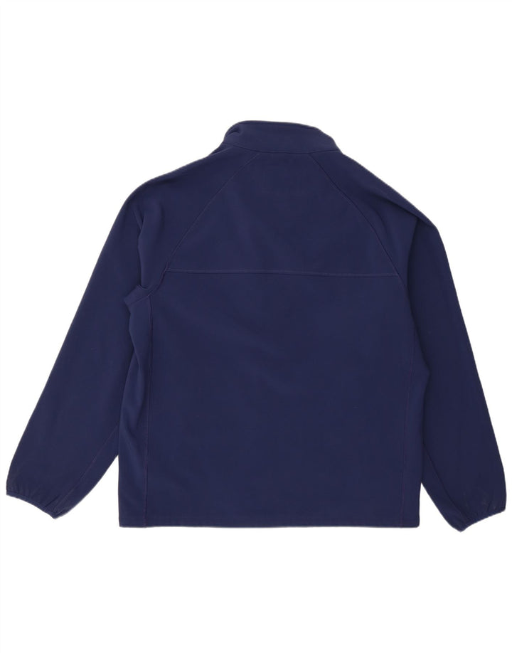 Giacca da ginnastica da uomo Lands End grande in poliestere blu navy