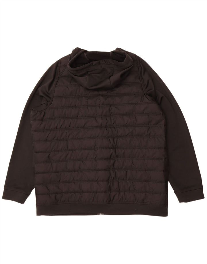 Giacca imbottita con cappuccio Nike da uomo UK 42 XL nylon nero