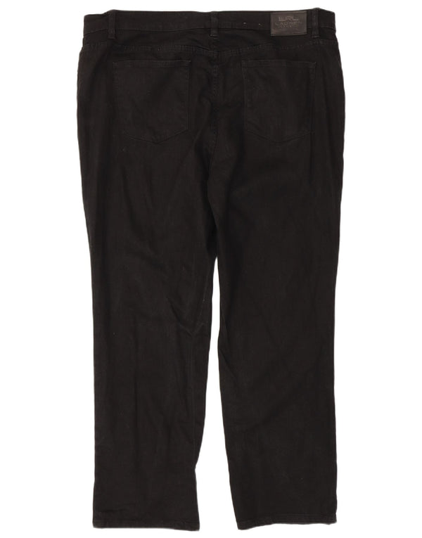 Jeans dritti da donna Ralph Lauren US 18 2XL W40 L29 Cotone nero