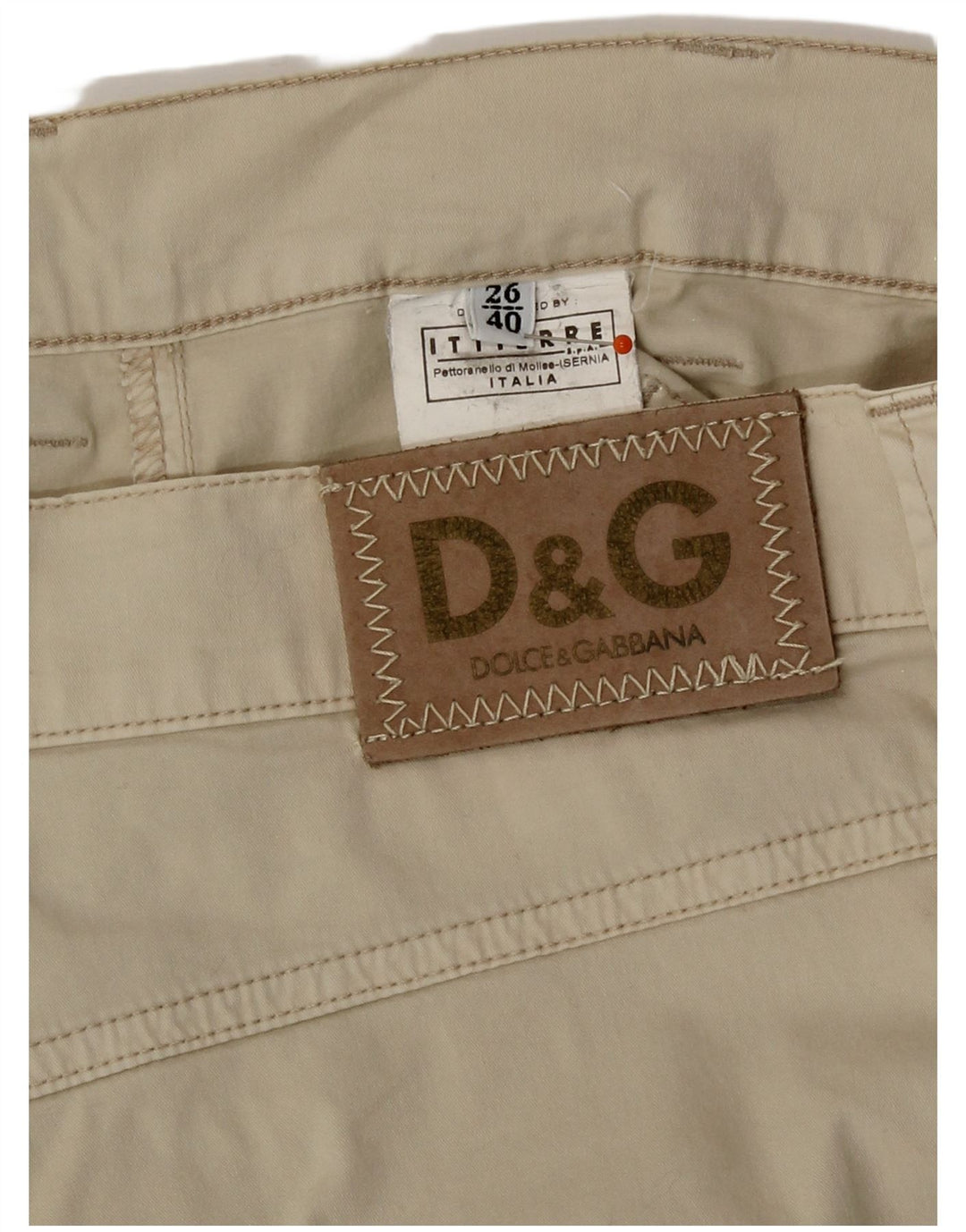 Pantaloni Capri da donna Dolce & Gabbana IT 40 piccoli W26 L20 Beige