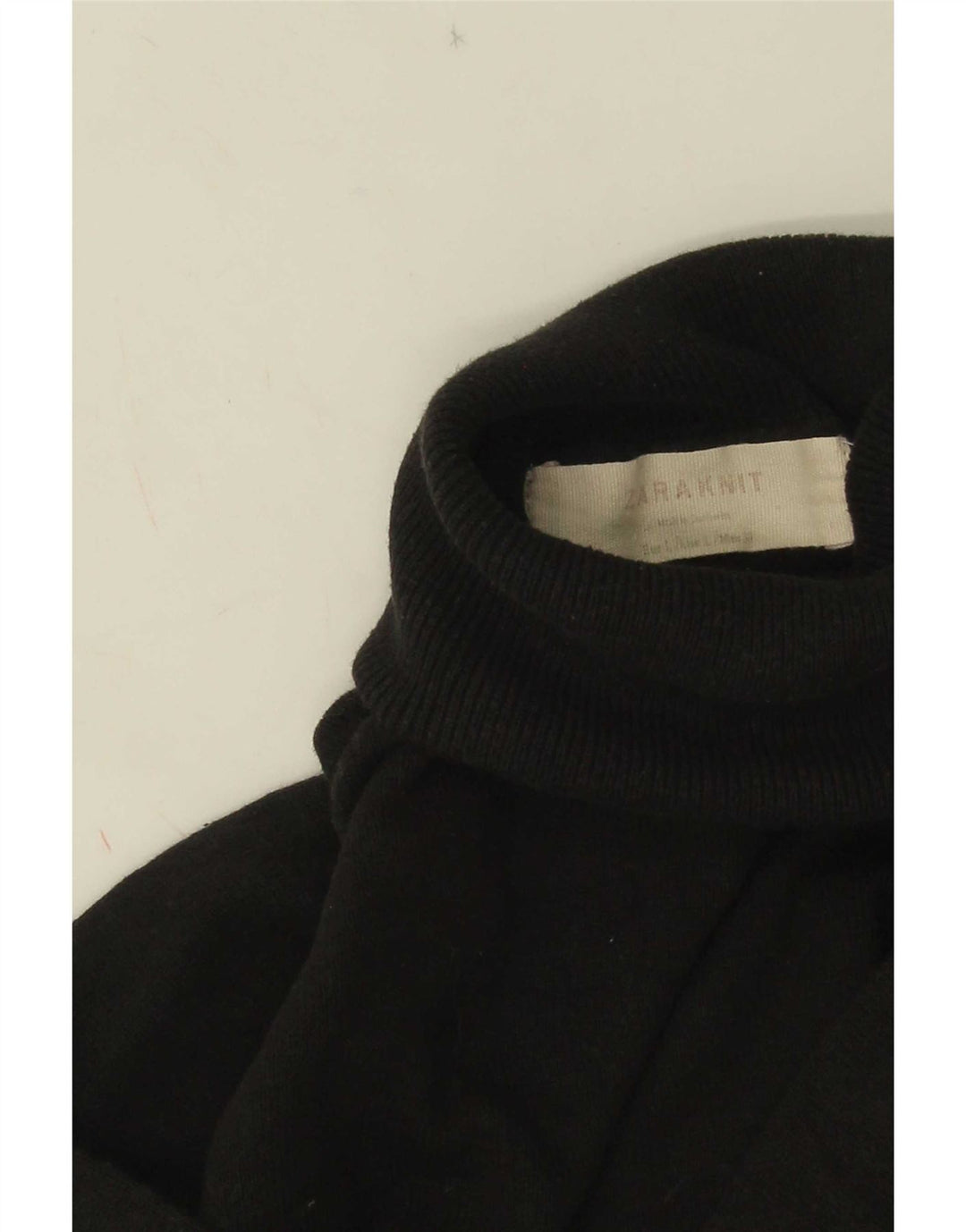 Maglione maglione a collo alto da donna Zara UK 14 grande nero
