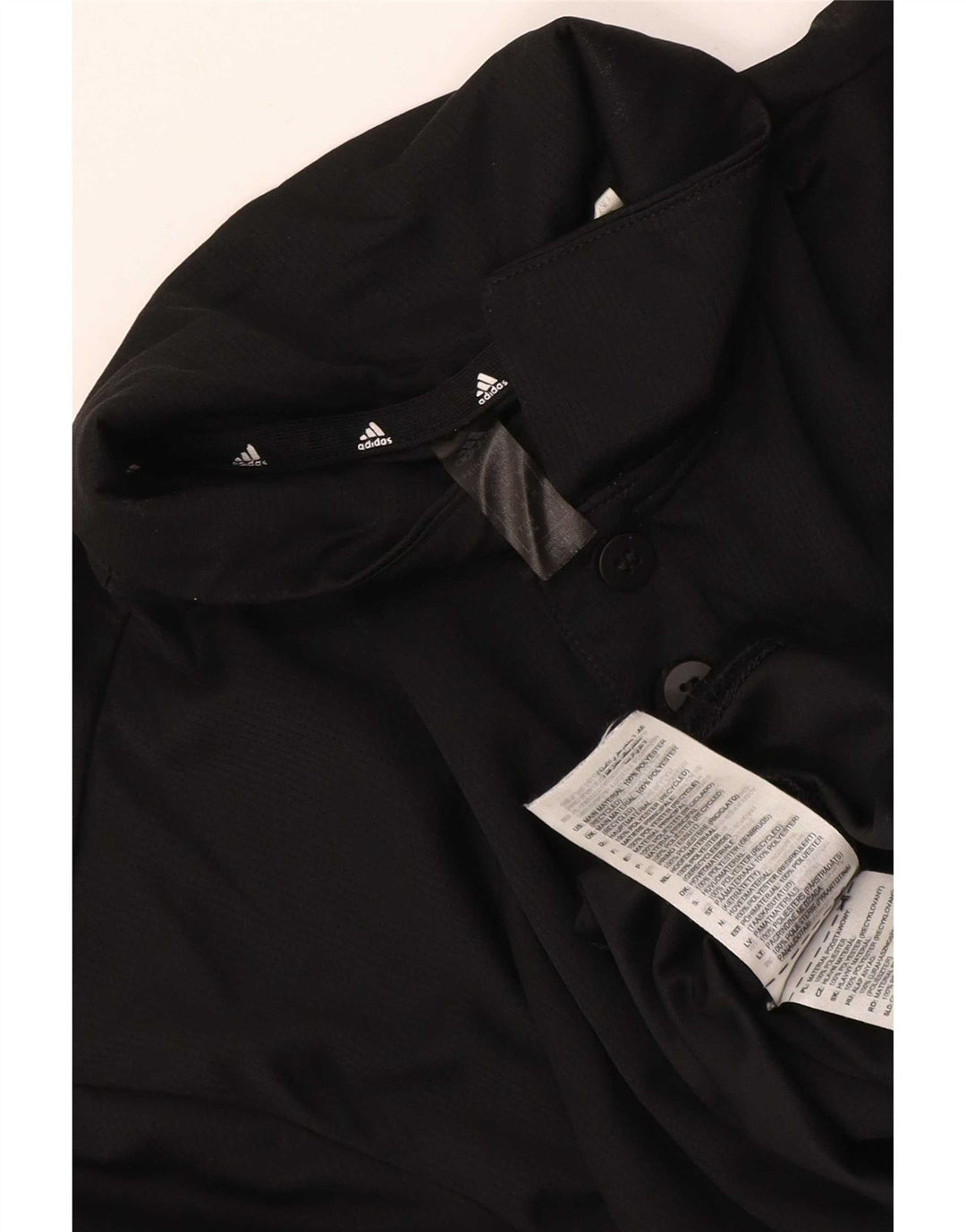 Polo Adidas Aeroready da uomo in poliestere nero medio