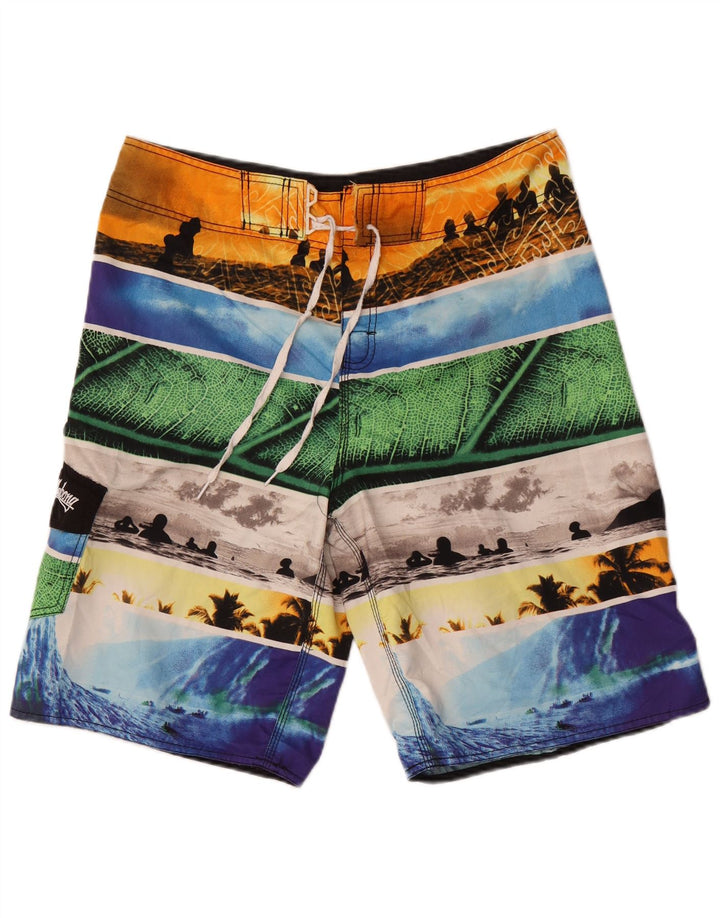 Pantaloncini da bagno Billabong da uomo con motivo astratto, grandi, multicolore