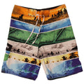Pantaloncini da bagno Billabong da uomo con motivo astratto, grandi, multicolore