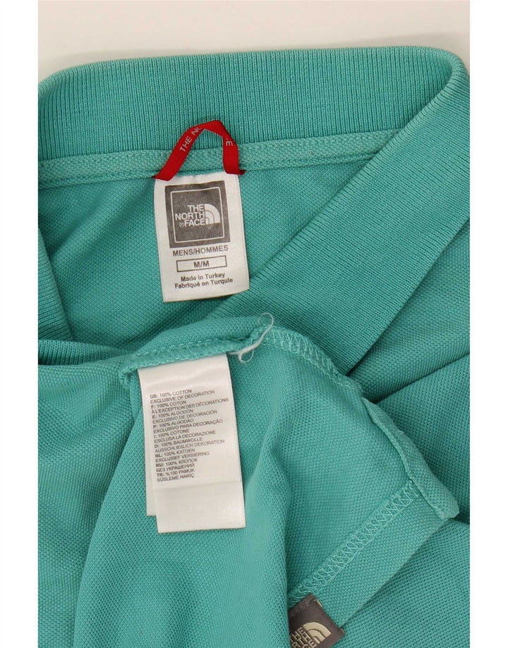 Polo da uomo The North Face in cotone turchese medio