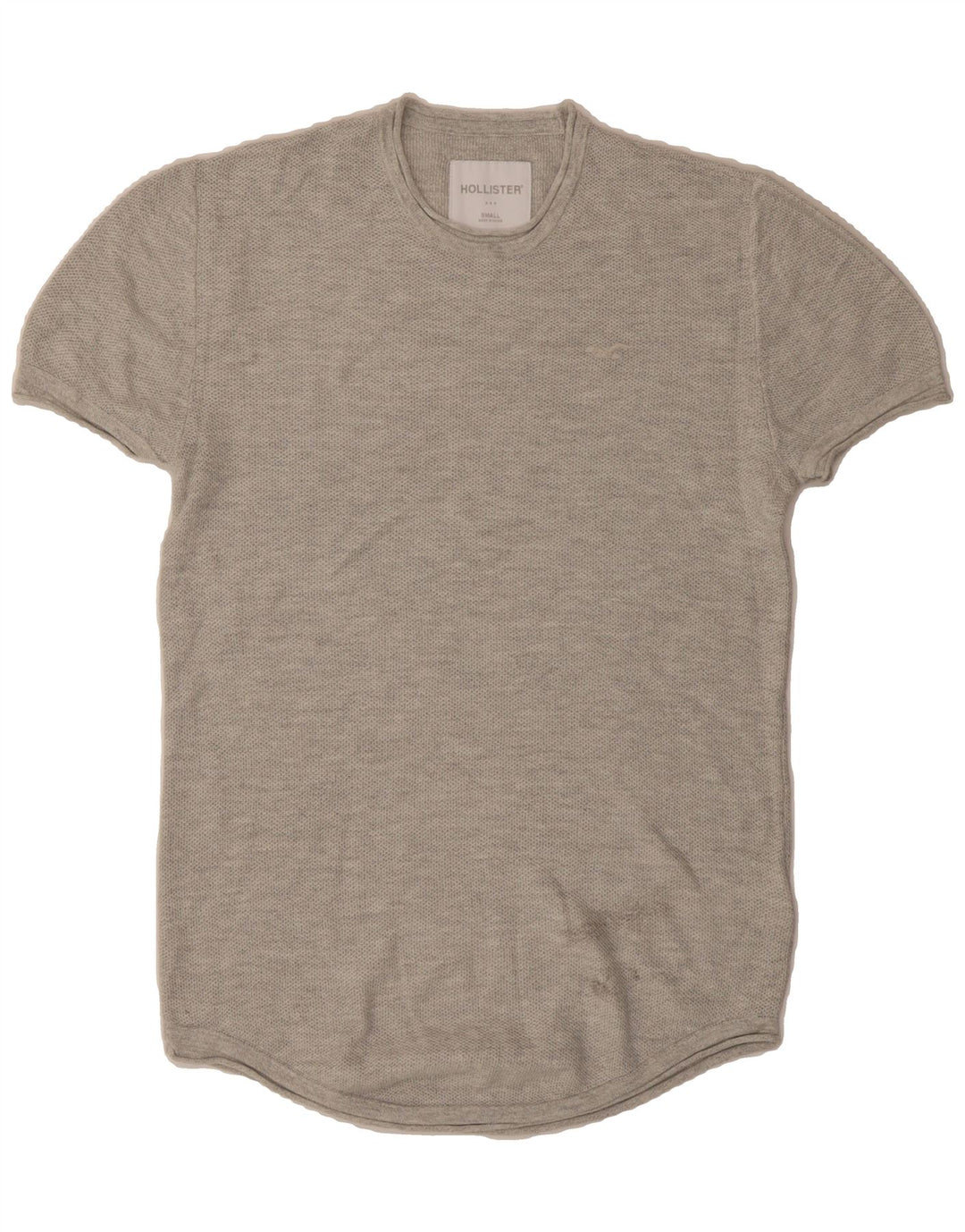 HOLLISTER Mens T-Shirt Top Small Grey Cotton Vintage Hollister and Second-Hand Hollister from Messina Hembry 