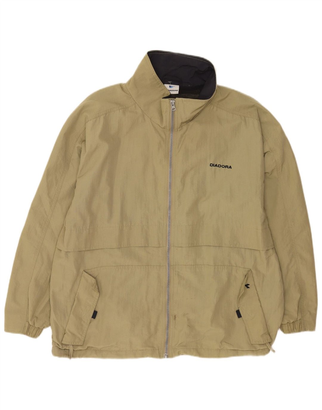 Giacca antipioggia da uomo Diadora Loose Fit UK 36 Small Khaki Poliammide