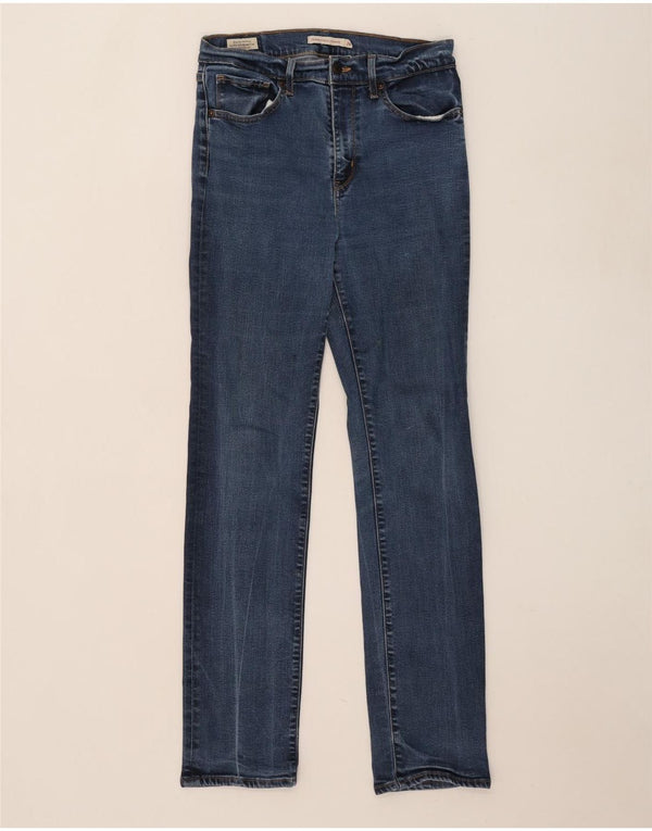 Jeans dritti a vita alta Levi's 724 da donna W29 L32 in cotone blu