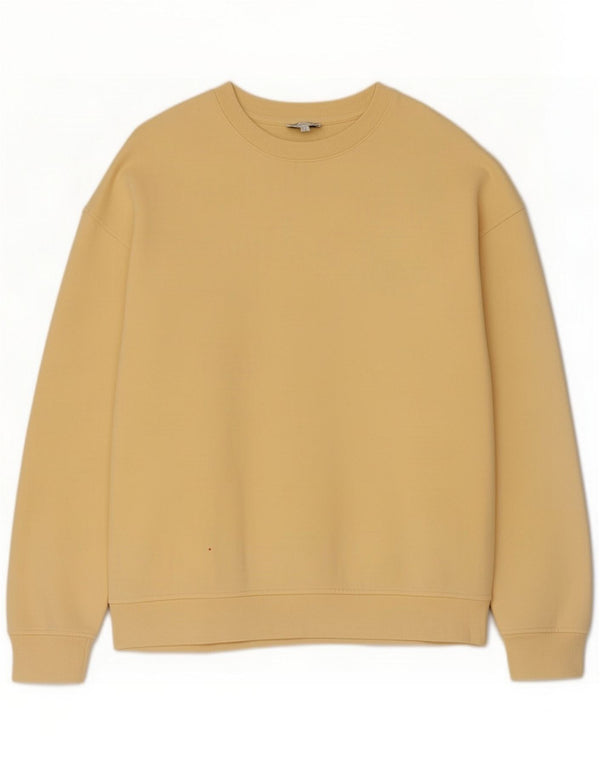Reiss Mens Sweatshirt Jumper Medium Yellow Cotton