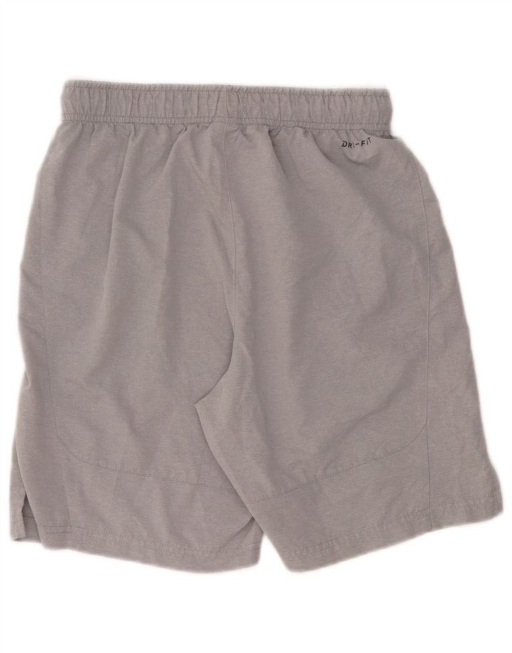 Pantaloncini sportivi NIKE Dri Fit da uomo piccoli in poliestere grigio