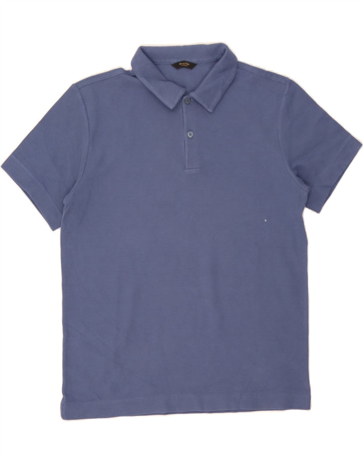 MASSIMO DUTTI Mens Polo Shirt Medium Blue Cotton Vintage Massimo Dutti and Second-Hand Massimo Dutti from Messina Hembry 