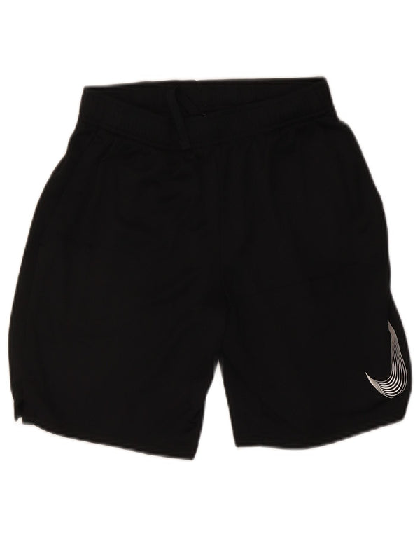 Pantaloncini sportivi Nike da ragazzo Dri Fit Graphic 12-13 anni Large Nero in poliestere