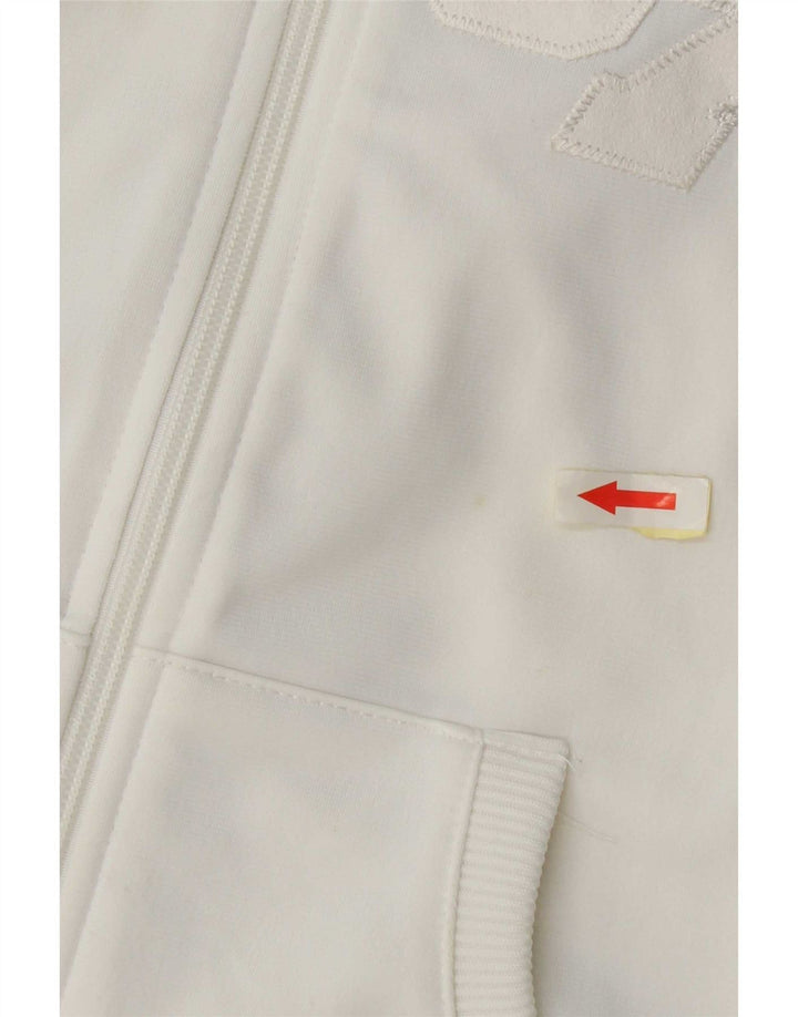 Giacca da ginnastica grafica da donna Nike UK 8/10 Small White Colourblock