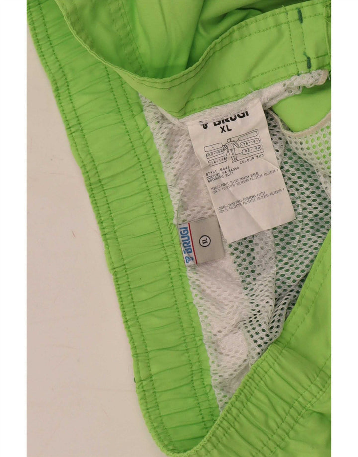 Pantaloncini da bagno da uomo Brugi XL verde in poliestere color block