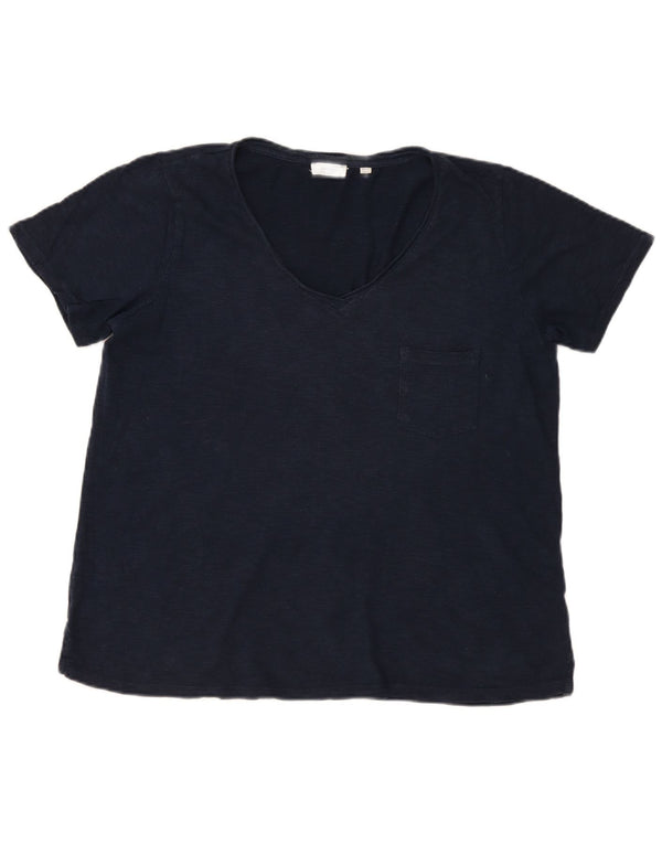 Felpa con cappuccio da donna Fat Face UK 16 Large in cotone blu navy