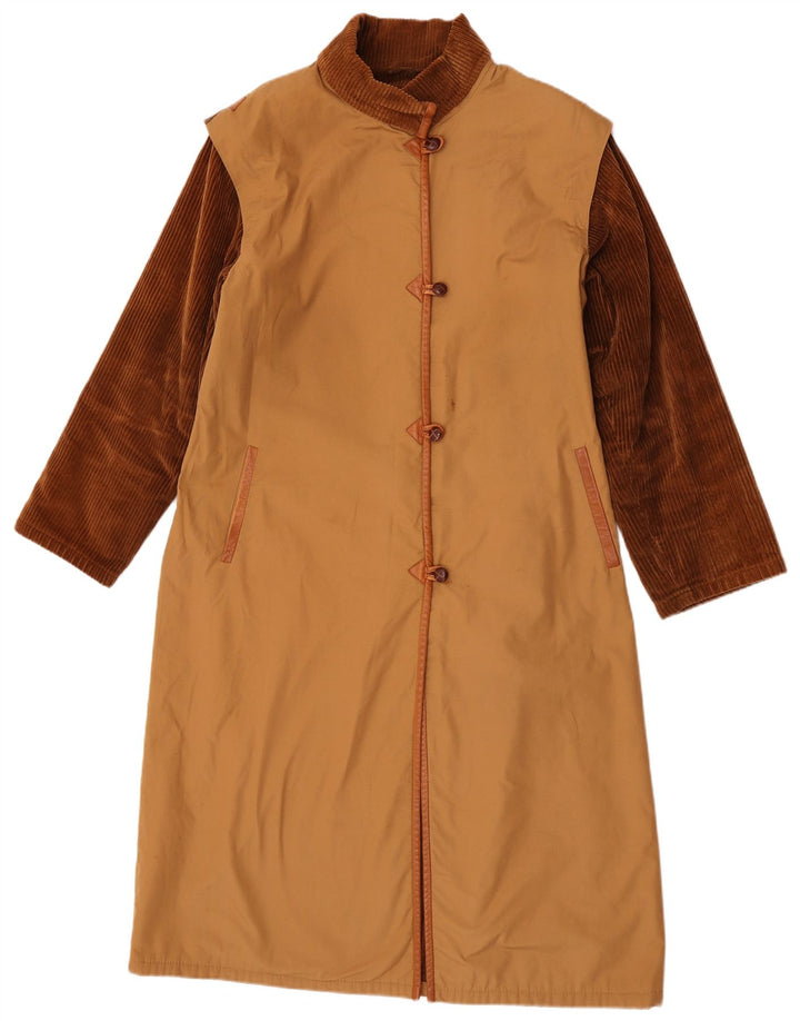 Soprabito vintage da donna UK 16 grande color marrone marrone