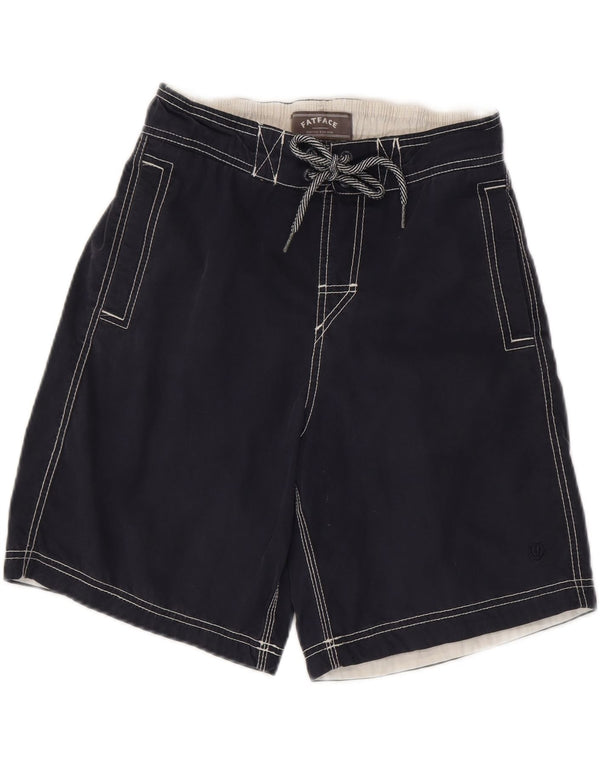 Pantaloncini da bagno da uomo Fat Face medio cotone blu navy
