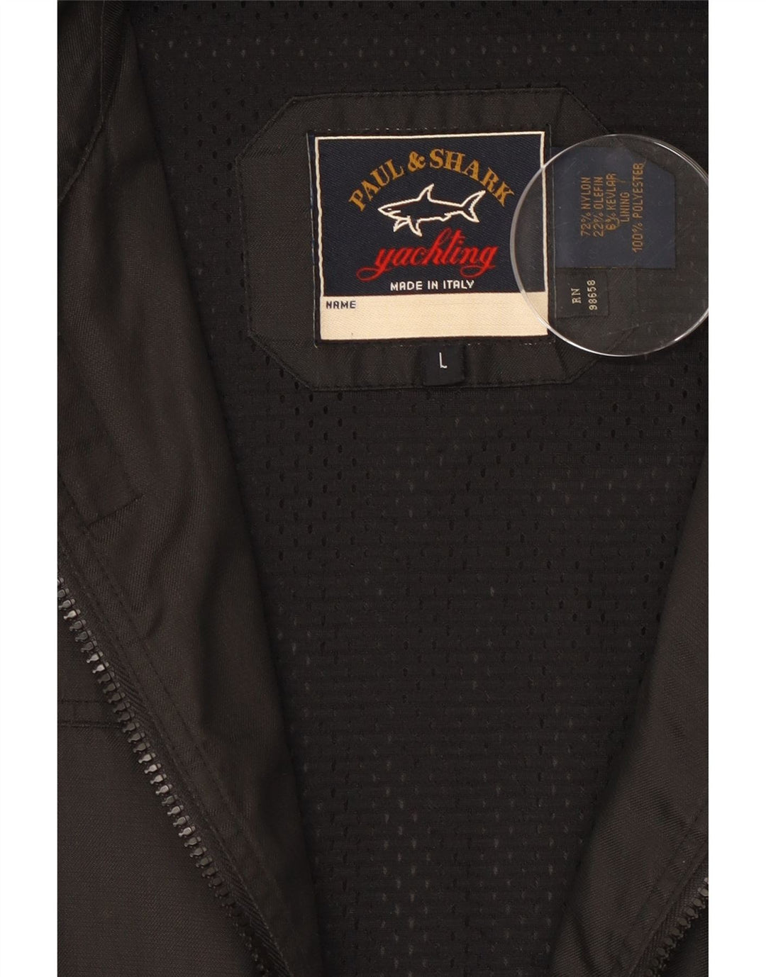 Giacca multiuso da uomo Paul & Shark UK 40 Large in nylon nero