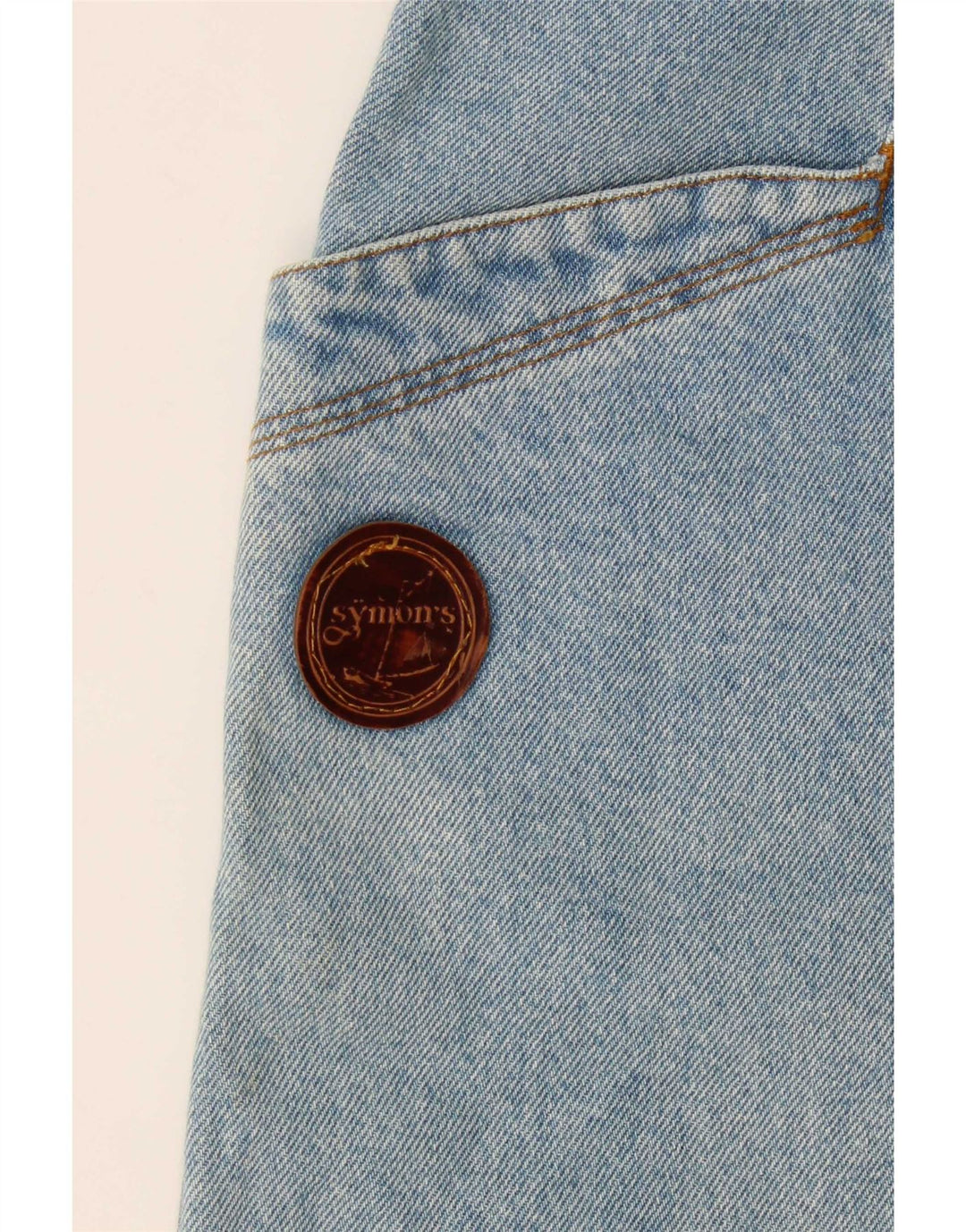 Gonna di jeans vintage da donna W32 blu medio