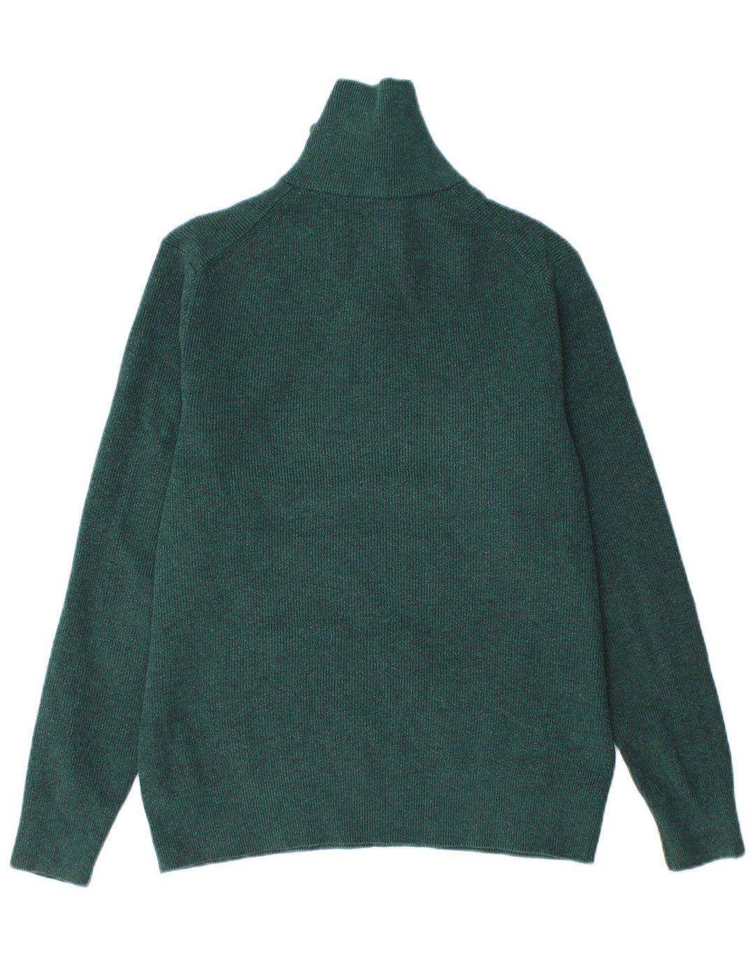 Maglione da uomo Marks & Spencer con zip e collo in poliestere verde medio