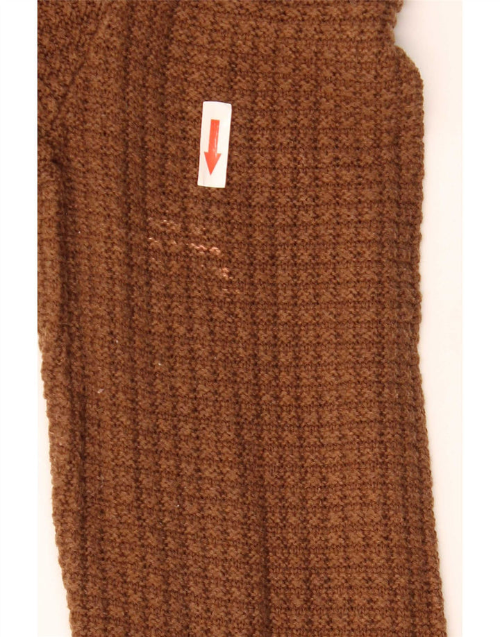 Maglione maglione girocollo da uomo Massimo Dutti XL in cotone marrone