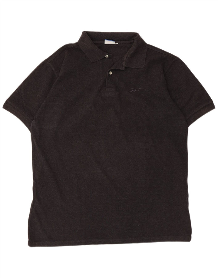 Polo Reebok da uomo XL in cotone nero