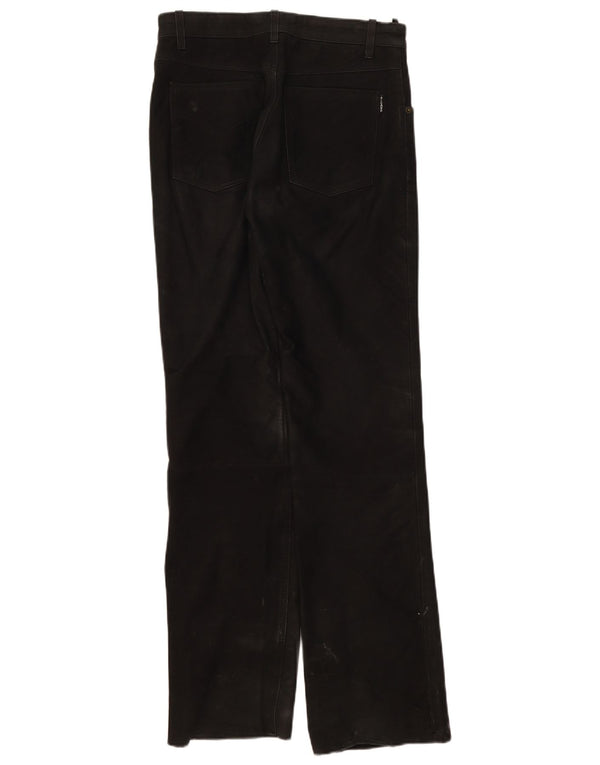 Pantaloni in pelle da uomo Ricano W30 L32 Neri