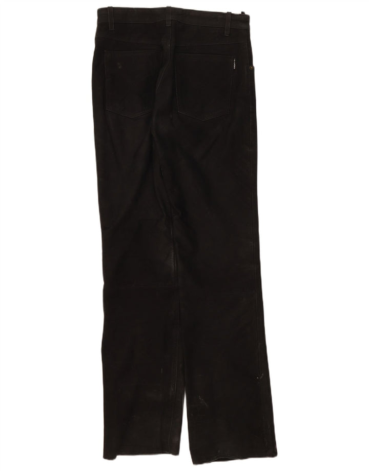 Pantaloni in pelle da uomo Ricano W30 L32 Neri