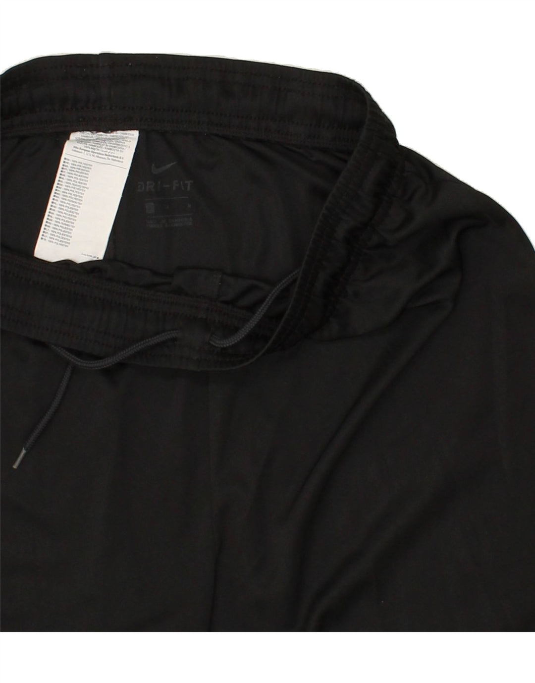 Pantaloncini sportivi NIKE Dri Fit da uomo, grandi, in poliestere nero