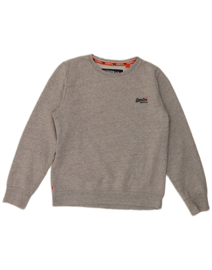 Felpa da uomo Superdry Jumper XL in cotone grigio