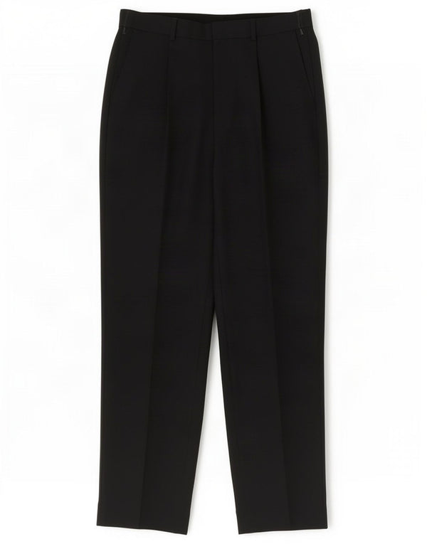 Pantaloni chino dritti da uomo Marks & Spencer W34 L33 poliestere blu navy