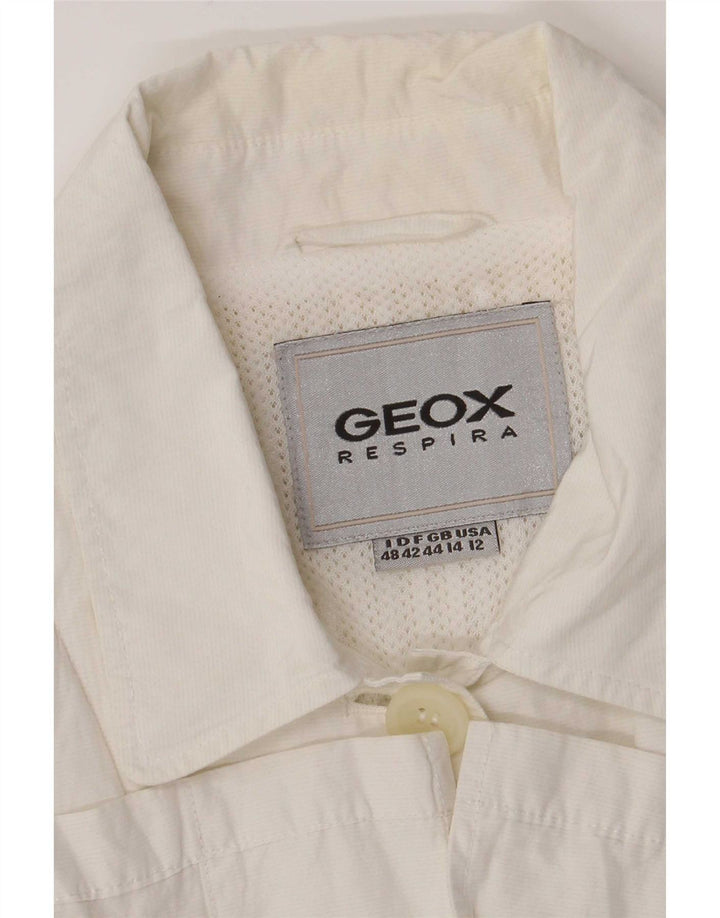 Giacca utility da donna Geox UK 14 grande bianca