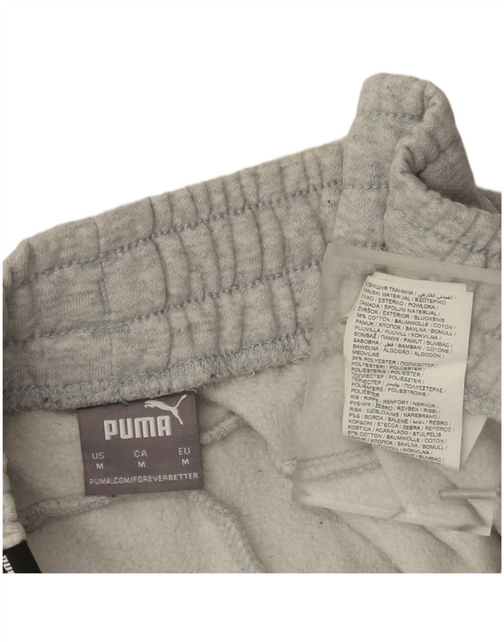 Pantaloni da tuta da uomo Puma Joggers in cotone chiazzato grigio medio