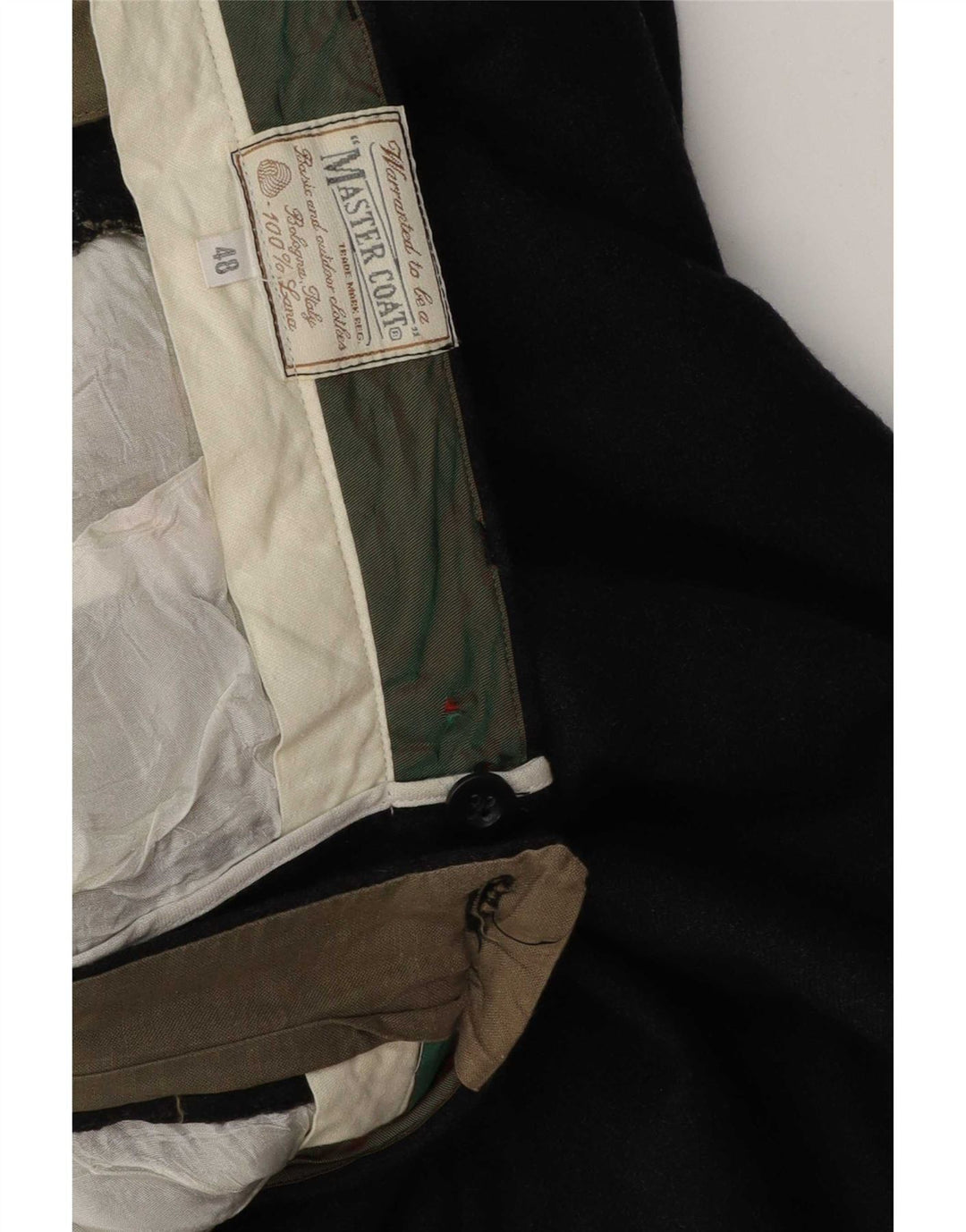 Master Coat Pantaloni da abito da uomo con pegging IT 48 Medio W32 L29 Lana grigia