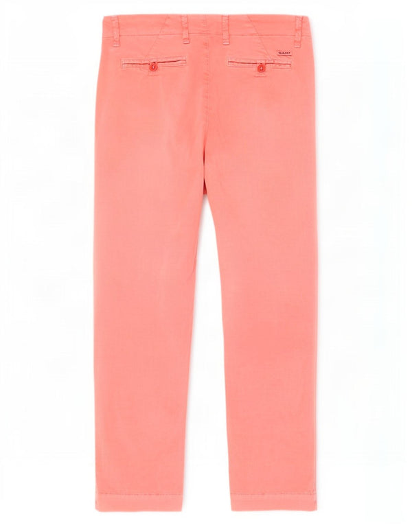 Pantaloni chino corti da donna Gant EU 36 piccoli W30 L26 cotone rosa