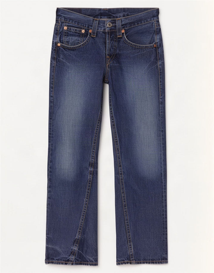 Levi's Uomo 907 Jeans Bootcut W30 L34 Cotone Blu