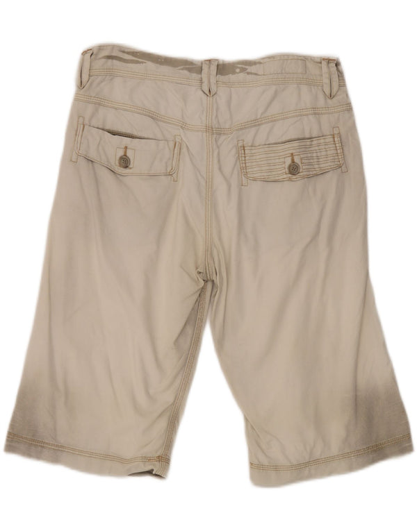 Bermuda da uomo Marlboro Classics W31 in cotone beige medio
