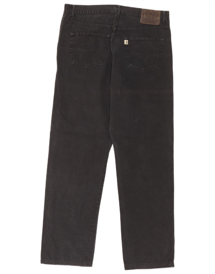 Jeans dritti da uomo uniformi W36 L30 cotone nero