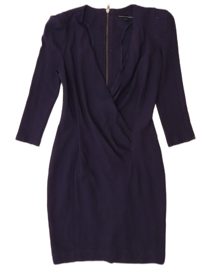 Abito tubino con maniche a 3/4 da donna French Connection UK 12 Blu navy medio