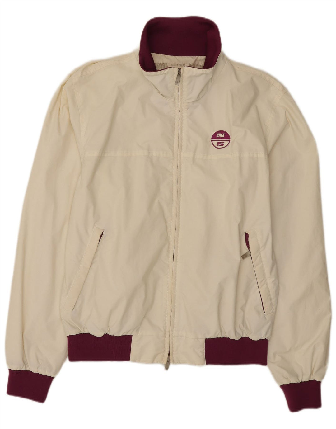 Giacca bomber da uomo North Sails Large in poliammide color block bianco