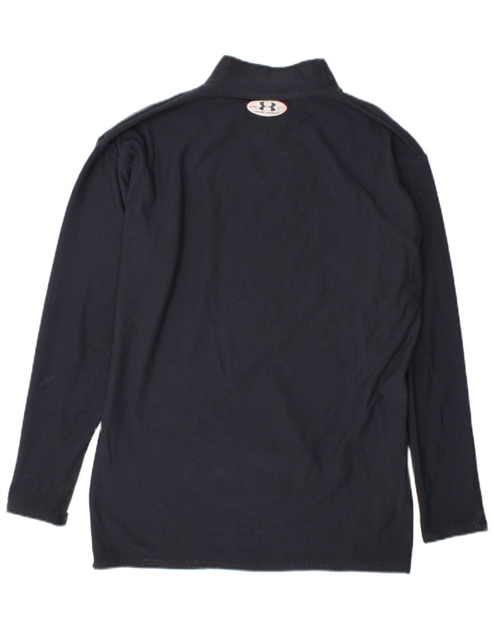 Maglia da uomo Under Armour a maniche lunghe grande in nylon blu navy