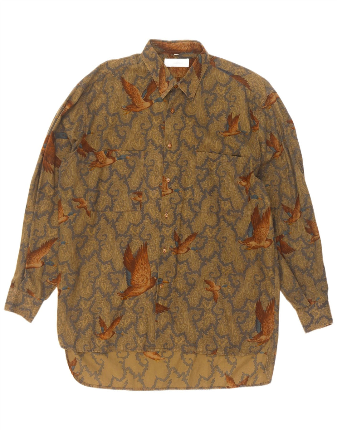 Camicia da uomo Millibar Large in cotone Paisley beige