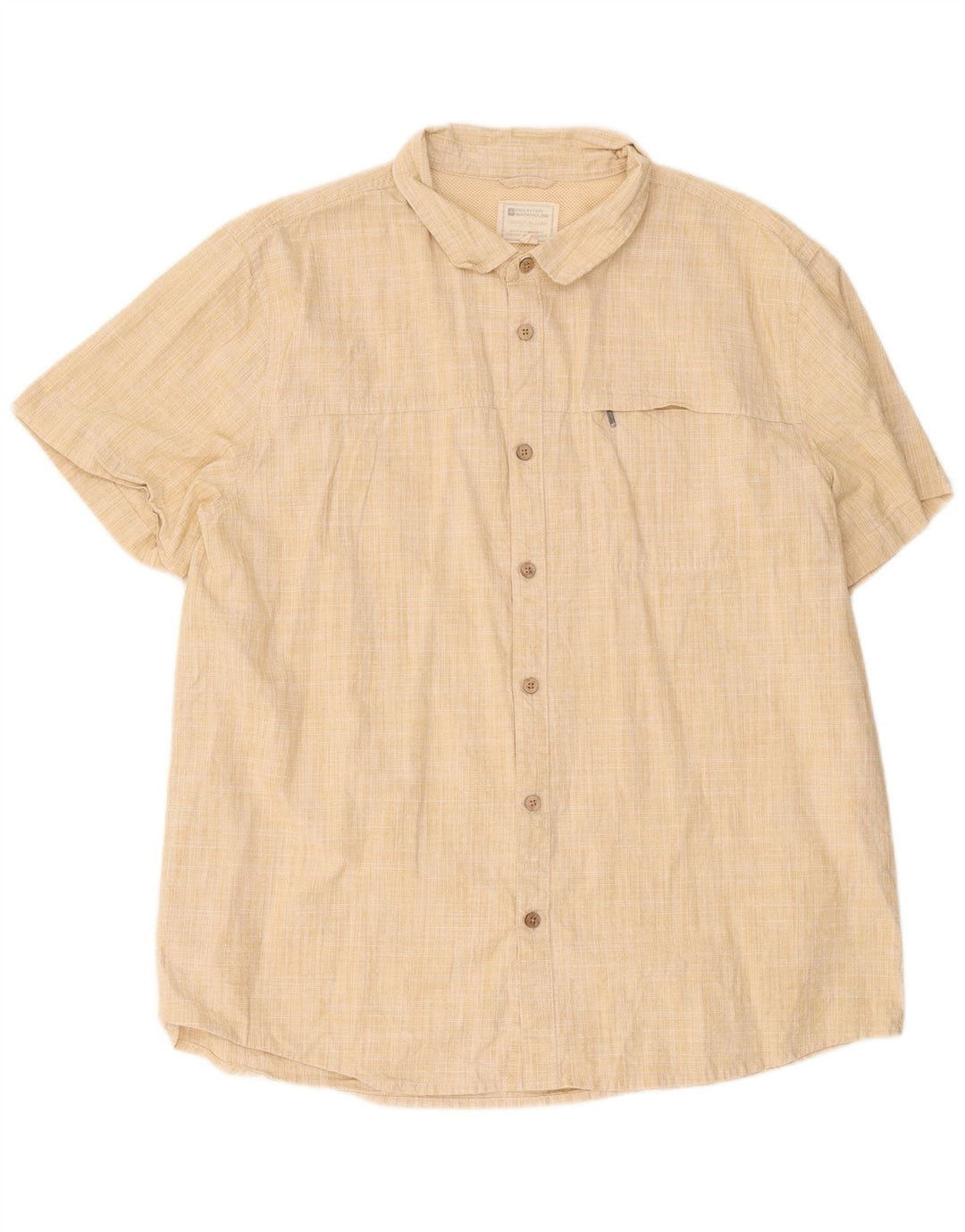 Camicia a maniche corte da uomo Mountain Warehouse 2XL Poliestere beige